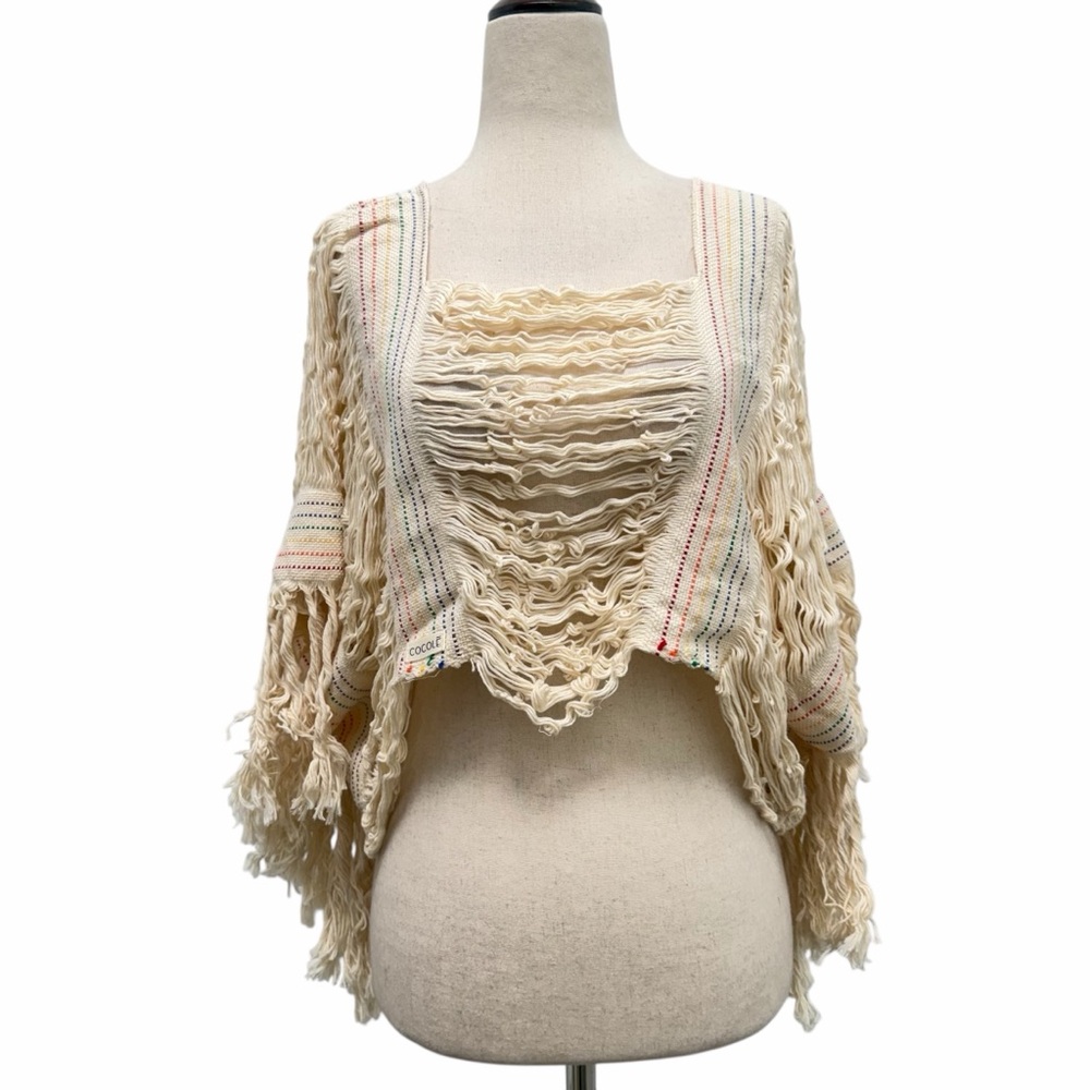 Cocole Love Is Love Collection Pedal Loom Unisex Cream Top Size One Size